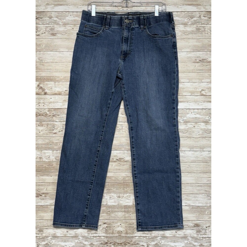 Lee Extreme Motion Jeans Regular Fit Straight Leg Mens 34x28 Actual Stretch